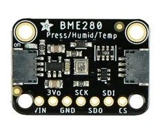 BME280, drėgmės, temperatūros ir slėgio jutiklis 110kPa I2C / SPI 3-5V, STEMMA QT / Qwiic, Adafruit 2652