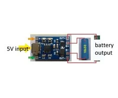 Oem Buferinis maitinimas - MiniUSB 1A įkroviklis Li-Ion, Li-pol - TP4056