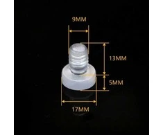 Oem Buferis - 8 mm - Durų buferis - Apsaugos nuo susidūrimo varžtas - Skaidrus - 10 vnt