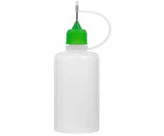 Buteliukas su PE adata - 30 ml - aplikatorius - skysčiams dozuoti