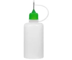 Buteliukas su PE adata - 30 ml - aplikatorius - skysčiams dozuoti