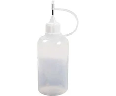 Buteliukas su PE adata - 30 ml - aplikatorius - skysčiams dozuoti