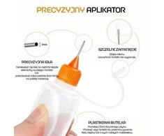 Buteliukas su PE adata - 30 ml - aplikatorius - skysčiams dozuoti