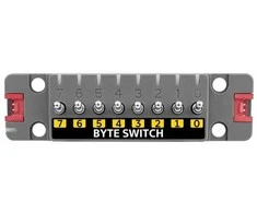 ByteSwitch – 8 jungikliai + 9 WS2812C RGB diodai – STM32G031 – Bloko išplėtimo modulis – M5Stack U191