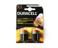 C / LR14 Duracell šarminė 1.5 V baterija - 2vnt,