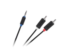 Cabletech kabelis 3.5 AUX - 2xRCA 10m