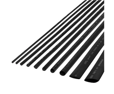 Cabletech termiškai susitraukiantis vamzdelis 1.5mm-1m Juodas