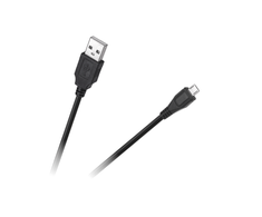 Cabletech USB - micro USB kabelis 0.2m Juodas