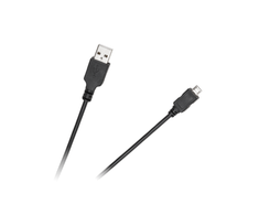 Cabletech USB - micro USB kabelis 1.8m Juodas