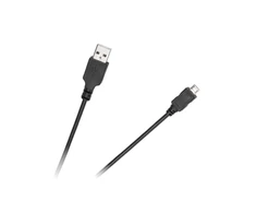 Cabletech USB - micro USB kabelis 1.8m Juodas