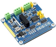CAN FD Expansion HAT - 2 kanalų izoliuota perdanga CAN FD - skirta Raspberry Pi - Waveshare 17075