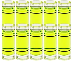 Cilindrinis buteliukas 9.5x25 mm - 10 vnt, Idealus nivelyras tiksliam darbui