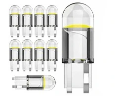 COB LED lemputė W5W T10 12V - geltona - T10 HPC 360 sferinė - Techninė