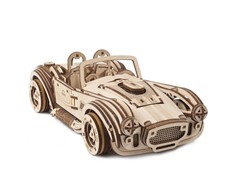 Cobra Drift Racking Car - lenktyninis automobilis - mechaninis sulankstomas modelis - fanera - 370 elementų - Ugearsmodels