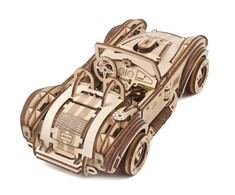 Cobra Drift Racking Car - lenktyninis automobilis - mechaninis sulankstomas modelis - fanera - 370 elementų - Ugearsmodels
