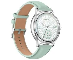 Išmanusis laikrodis COLMI L28 Smart Watch (Sidabrinis-žalias + žalias leather strap)