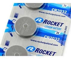 CR2032 ličio baterija 3V Rocket - 5 vnt
