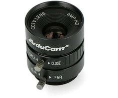CS-Mount objektyvas 12mm, rankinis fokusavimas, skirtas Raspberry Pi HQ kamerai, ArduCam LN037