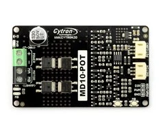 Cytron MD10-POT - DC variklių valdiklis 30V/10A + jungiklis + potenciometras