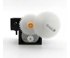 Oem DC 130 3-6V šepetėlinis variklis su pavara - C1A - skirtas robotų kūrimui ir DIY projektams