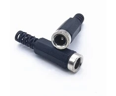 Oem DC 2.5/5.5mm maitinimo lizdas - laidui - lizdas 5.5x2.5mm