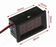 Oem DC 4-30V voltmetras korpuse - 0.56" - mėlynas LED