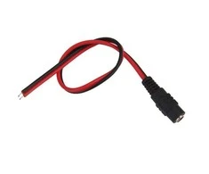 Oem DC 5.5/2.1mm maitinimo lizdas ant laido - 220mm - įkrovikliams