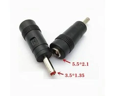 Oem DC adapterio lizdas 5.5x2.1 į 3.5x1.35 kištuką