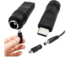 DC kampinis adapteris 5.5X2.1 lizdui į 4.0X1.7 kištuką - Adapteris