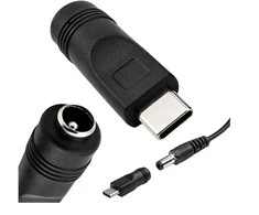 DC kampinis adapteris 5.5X2.1 lizdui į 4.0X1.7 kištuką - Adapteris