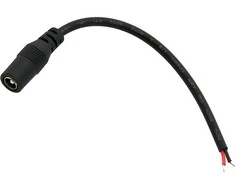 70-681# Oem DC lizdas 2.5 / 5.5 su 15cm kabeliu