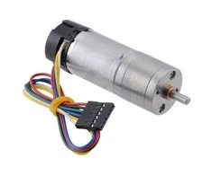 DC variklis 25Dx48L HP su 4.4:1 pavara 6V 2200RPM + enkoderis CPR 48, Pololu 4801