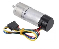 DC variklis 25Dx48L HP su 4.4:1 pavara 6V 2200RPM + enkoderis CPR 48, Pololu 4801
