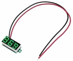 DC voltmetras 3-30V - 0.36' - žalias LED - be korpuso
