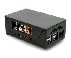 Dėklas HighPi Pro skirtas Raspberry Pi 4B ir HiFiBerry - universalus juodas
