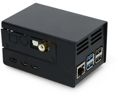 Dėklas, skirtas HiFiBerry ir Raspberry Pi 5 - plienas - juodas