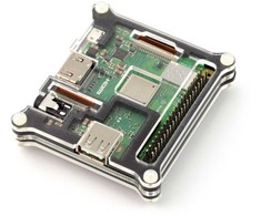 Oem Dėklas, skirtas Raspberry Pi 3 A+ juodas - 5 sluoksnių