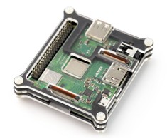 Oem Dėklas, skirtas Raspberry Pi 3 A+ juodas - 5 sluoksnių