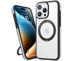Torras „Ostand R Fusion“ dėklas, skirtas „iPhone 16 Pro“ (juodas)