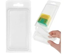 Dėžė su rankena 18.5x13x9.7 cm - skaidri - plastikinė - organizatorius