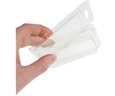 Dėžė su rankena 18.5x13x9.7 cm - skaidri - plastikinė - organizatorius