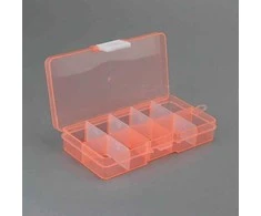 Oem Dėžutė 15 skyrių 175x100x22 mm - oranžinė - smulkių daiktų konteineris