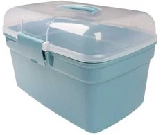 Oem Dėžutė su rankena 20x15x10.5cm - skaidri - plastikinė - organizatorius
