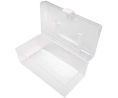Oem Dėžutė su rankena 20x15x10.5cm - skaidri - plastikinė - organizatorius