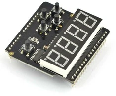 Dfrobot 8 segmentų LED ekranas su mygtukais, skirtas Arduino