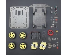 DFRobot Baron 4WD, stačiakampė 4WD važiuoklė su DC varikliu