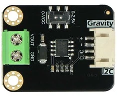 Dfrobot Gravity – 1 kanalo DAC GP8512 0-2.5/VCC V – I2C DAC – DFR1035