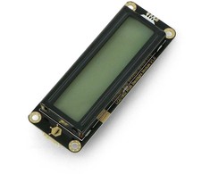 DFRobot Gravity 2x16 I2C LCD ekranas su RGB apšvietimu, skirtas Arduino