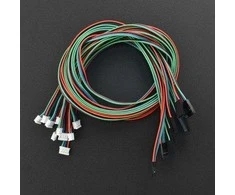 DFRobot Gravity, jutiklio prijungimo laidas, skirtas Arduino, 4 kontaktų, I2C/UART, 50cm, x10, FIT0773