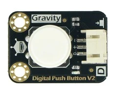 DFRobot Gravity skaitmeninis mygtukas Tact Switch, baltas